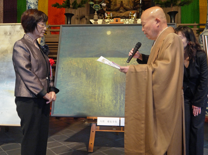 建長寺賞は韓衛盟さんの「暮色」第３回鎌倉芸術祭日本画公募展_c0014967_183316100.jpg