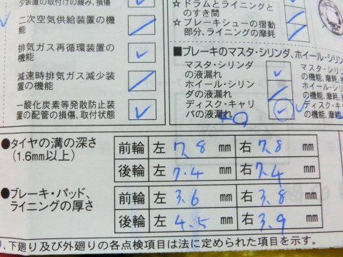 レガシィ 4回目の車検を通しました 某の雑記帳