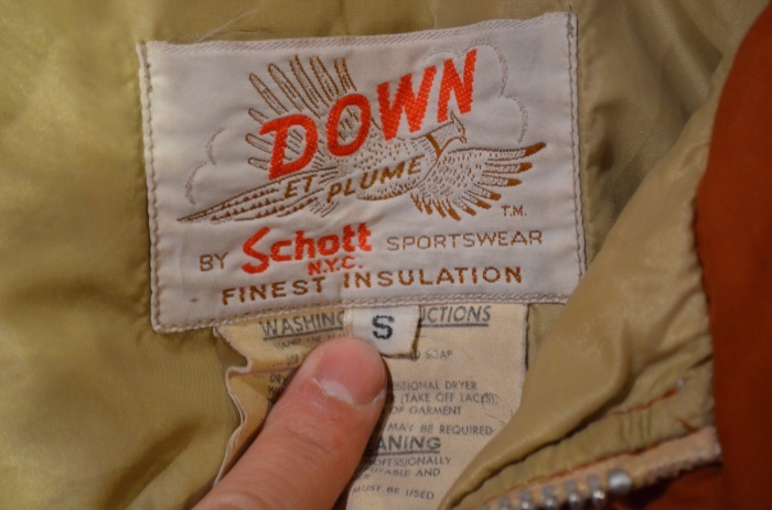 Schott ダウンジャケット。 : Clothing&Antiques NoT
