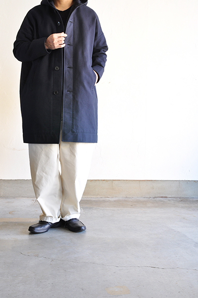 NO CONTROL AIR　C/W Plain Weave Double Cloth Coat (Navy)_d0120442_2043654.jpg