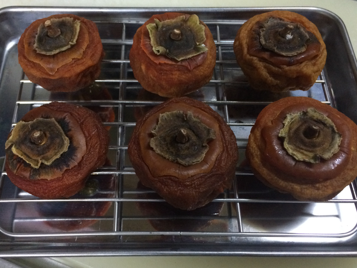 冷蔵庫で干し柿を作ってみた。_d0068664_2319240.jpg
