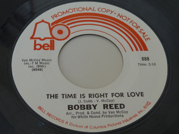 Bobby Reed / The time is right for love (Bell) sound clip