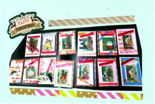 2015年12月　花水木絵手紙　クリスマスカード絵手紙　♪♪_b0335286_18252995.jpg