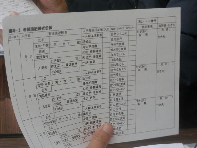12月6日の吉原高校避難所開設・運営訓練に向けた最後の委員会全体会_f0141310_7334534.jpg