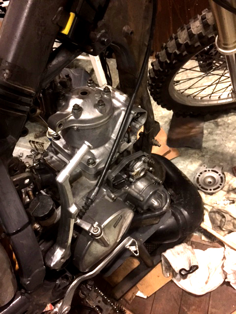 RMX250エンジン・メンテ シリンダー組付け : リターンライダーの RMX250エンジン・メンテ シリンダー組付け : リターンライダーの