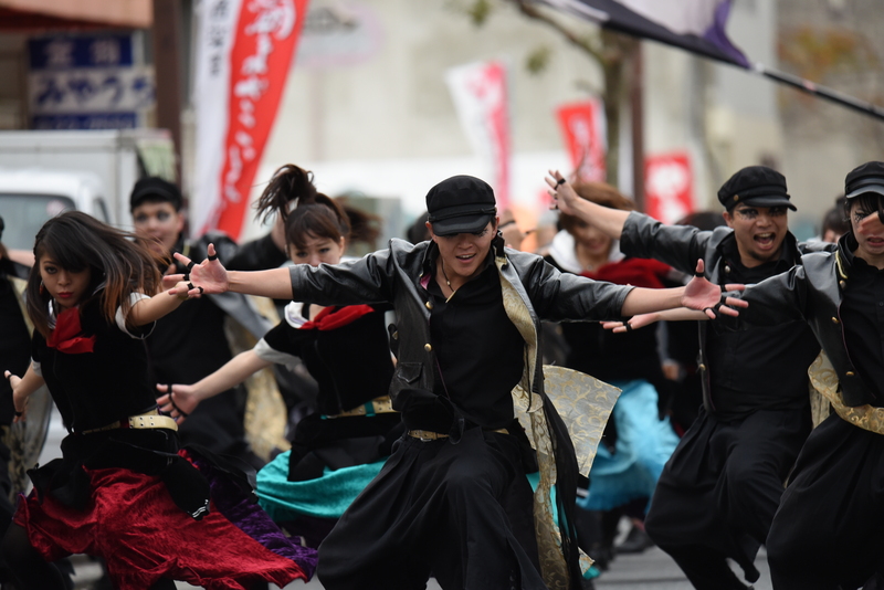 第12回黒潮よさこい祭り　鴉　（敬称略）　千葉県千葉市_c0276323_9482915.jpg