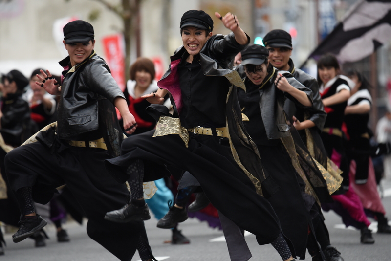 第12回黒潮よさこい祭り　鴉　（敬称略）　千葉県千葉市_c0276323_948470.jpg