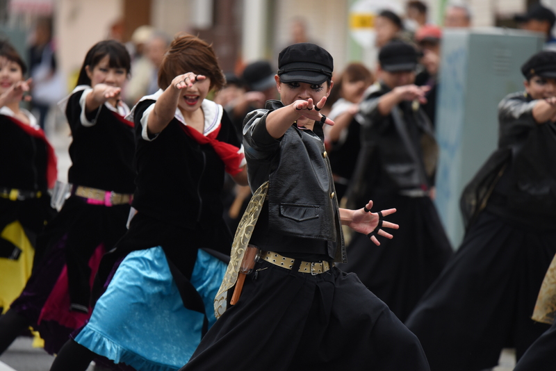 第12回黒潮よさこい祭り　鴉　（敬称略）　千葉県千葉市_c0276323_9523489.jpg