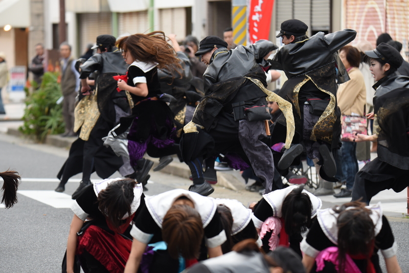 第12回黒潮よさこい祭り　鴉　（敬称略）　千葉県千葉市_c0276323_954739.jpg