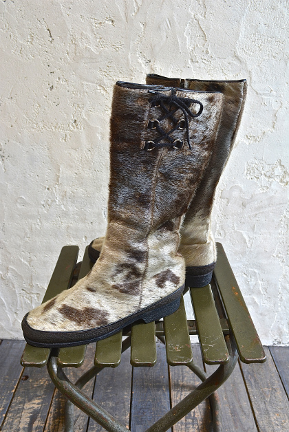 Seal skin lace up boots_f0226051_1432712.jpg