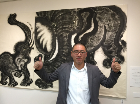 タオ書画作家 中国古代思想博士 西林真紀子さんの、タオ書画個展_a0112393_14171553.jpg