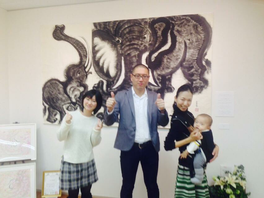 タオ書画作家 中国古代思想博士 西林真紀子さんの、タオ書画個展_a0112393_14171758.jpg