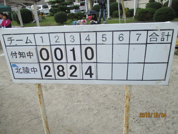 練習試合 対蛭川中 平成27年10月4日(日)_d0010630_1110731.jpg