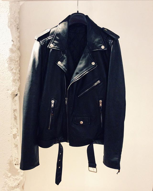 blk dnm leather jacket