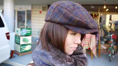 ハンチングの被り方 髪型編 帽子のverde日記 ハンチングの被り方 髪型編 帽子のverde日記