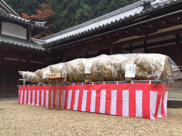 宝山寺のしめ縄_a0326106_20212931.jpg