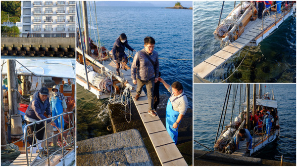 「熊本・芦北 不知火湾うたせ船 アシアカエビ漁体験」_a0000029_1234582.jpg