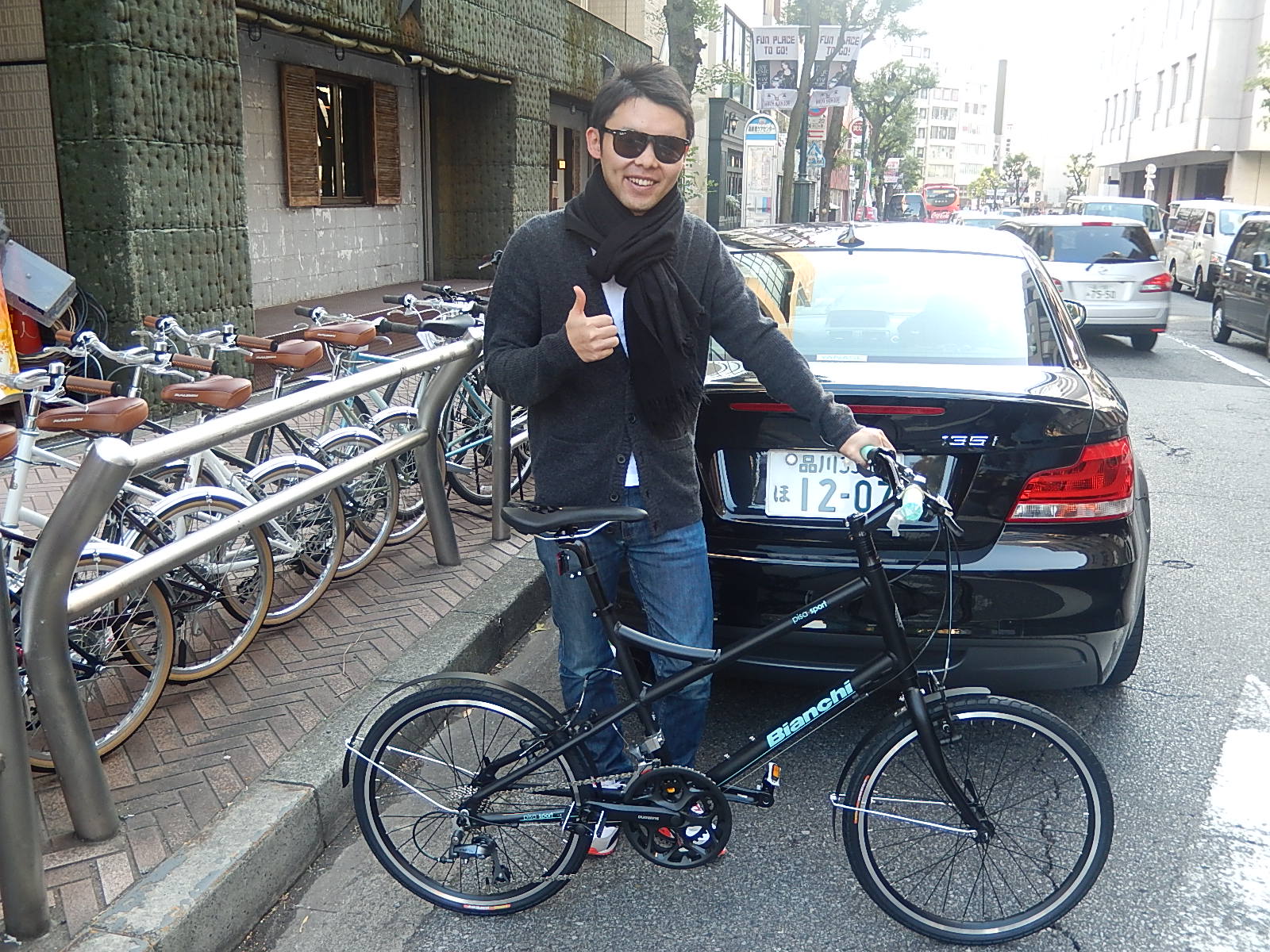 12月8日　渋谷　原宿　の自転車屋　FLAME bike前です_e0188759_18445351.jpg