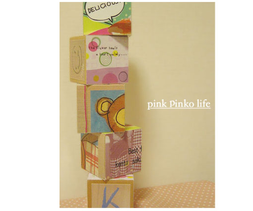 手作りキューブ型パズル Pink Pinko Life