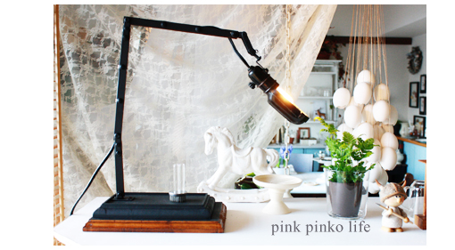 DIY ☆ デスクライト : pink pinko life DIY ☆ デスクライト : pink pinko life