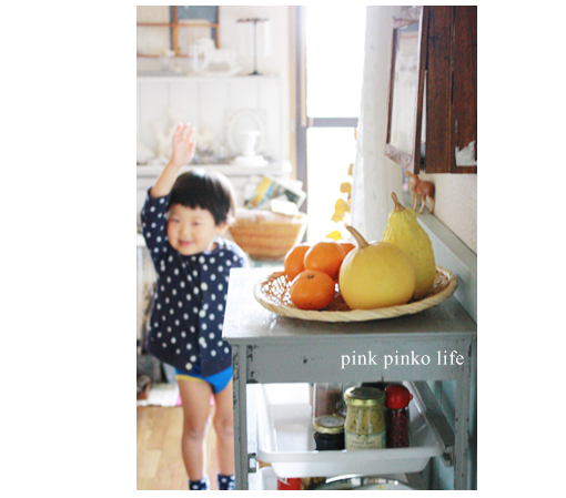 みかんと息子と水玉と_d0351435_17475807.jpg