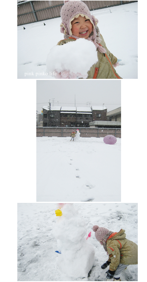 雪だるま と ぽんただるま_d0351435_17483266.jpg