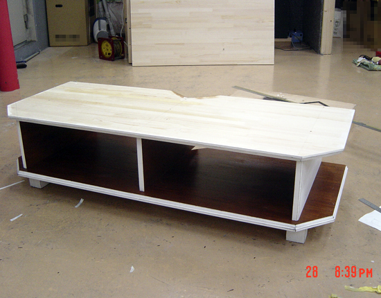 テレビボードのDIY作業風景_d0351435_17513812.jpg