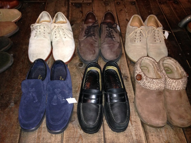 ブーツ、ビルケン、スエードなどの靴出し。RED WING,WOLVERINE,BORN,CLARKS,l.l.bean,ラッセルモカシン_e0240460_23443486.jpg