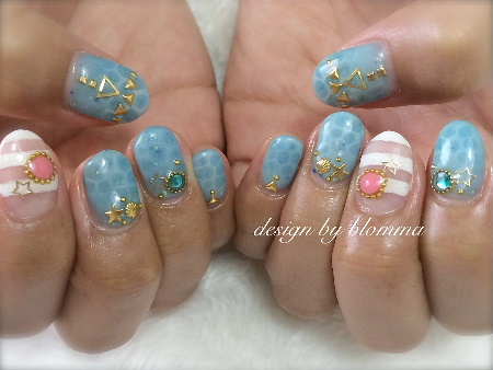 nail design ( ᵘ ᵕ ᵘ ⁎)♡_a0233305_17204524.jpg