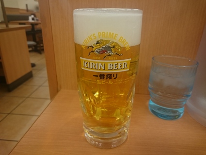 ニラレバ炒め定食ライス大盛り＋味付けメンマ＋生ビール＋レモンサワー_b0042308_0254095.jpg