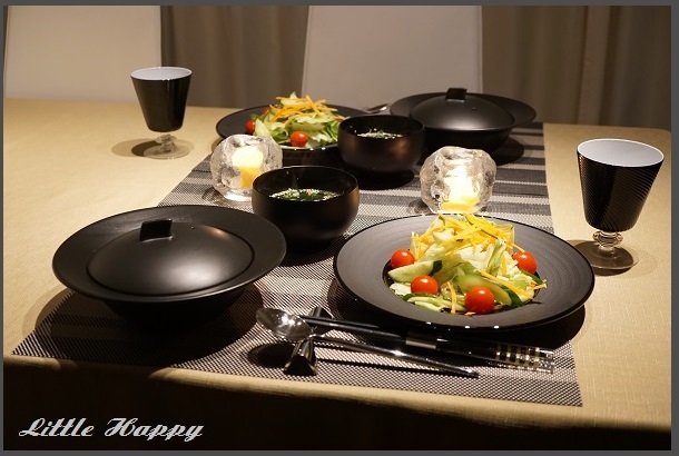 冬は黒食器が活躍 Little Happy 冬は黒食器が活躍 Little Happy