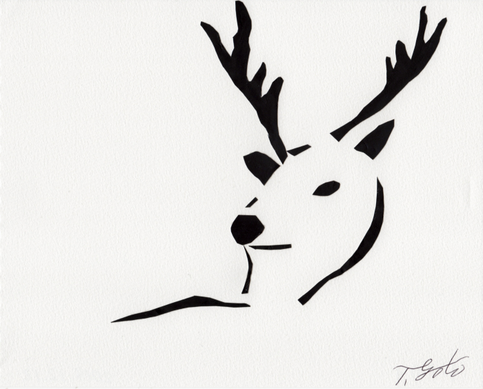 トナカイ 切り絵おやじ