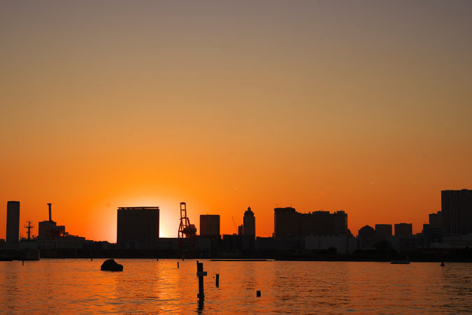 お台場海浜公園の夕景1_a0263109_10311444.jpg