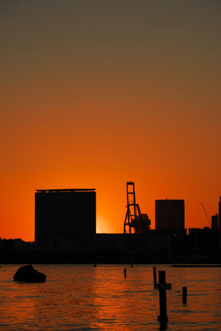 お台場海浜公園の夕景1_a0263109_10311558.jpg