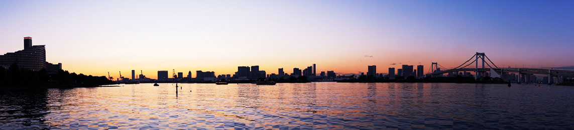 お台場海浜公園の夕景1_a0263109_10312683.jpg