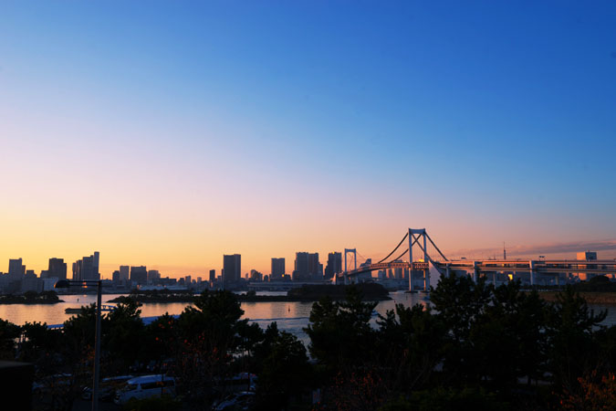 お台場海浜公園の夕景1_a0263109_10344829.jpg