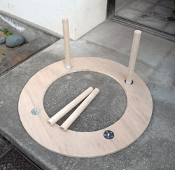 火鉢を利用した円形囲炉裏＆オリジナル自在カギの制作 : ちょい古道具