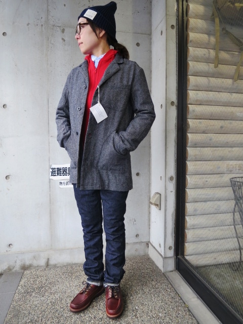 密かに3年連続の人気 ・・・ Yarmo HERINGBONE WOOL DRIVERS COAT JKT (修正・別注)!★!_d0152280_1803449.jpg