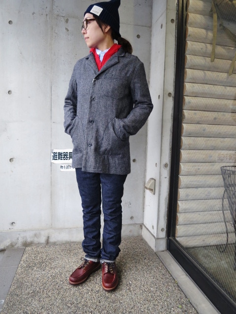 密かに3年連続の人気 ・・・ Yarmo HERINGBONE WOOL DRIVERS COAT JKT (修正・別注)!★!_d0152280_1811477.jpg