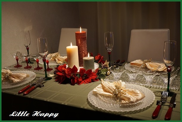 クリスマステーブルコーディネート2015 : ~Little Happy~