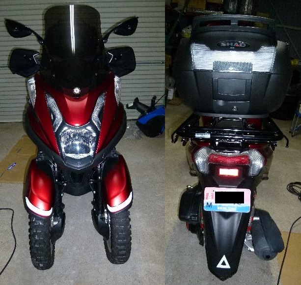 トップボックス取り付け！ : トリシティ125 改め トリシティ300