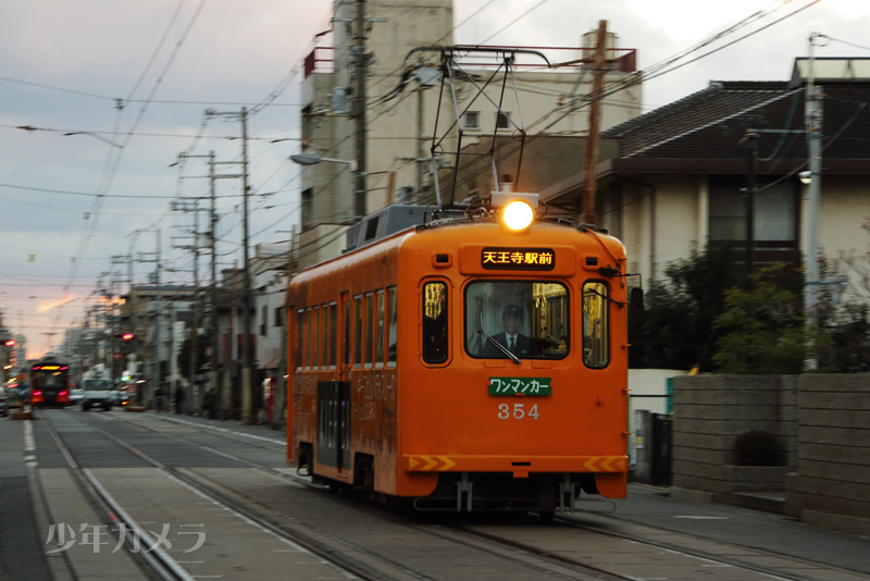 阪堺上町線の夕暮れ_d0207730_3282698.jpg