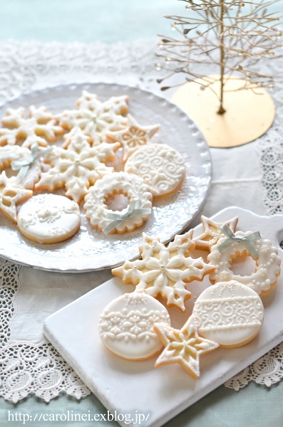 クリスマスアイシングクッキー Homemade Holiday Season S Icing Cookies お茶の時間にしましょうか キャロ ローラのちいさなまいにち Caroline Laura S Tea Break