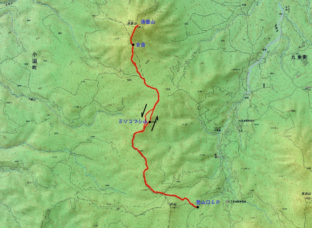 登り納めは涌蓋山　2015.12.20（日）_a0166196_17465981.jpg