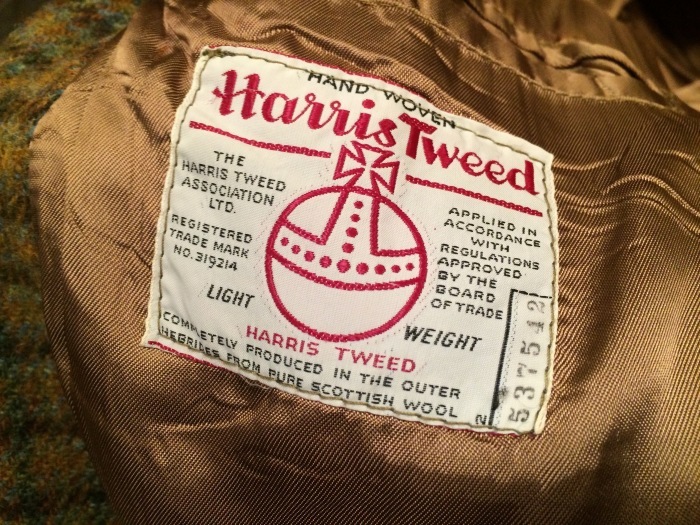 Old Harris Tweed jacket : BUTTON UP clothing