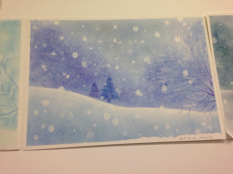 雪景色のクリスマスを描く_f0071893_1355741.jpg