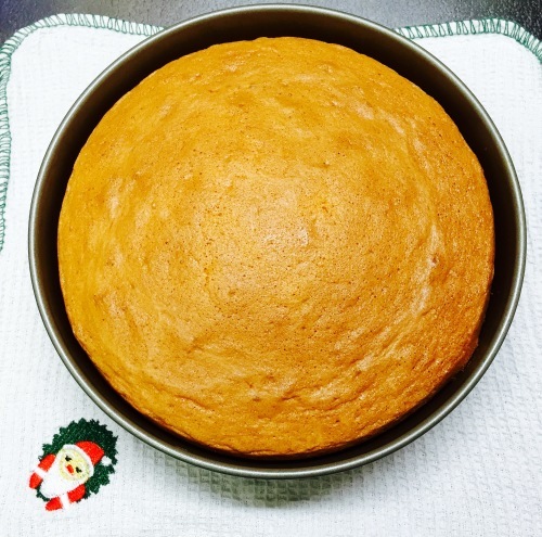 クリスマスケーキのスポンジ生地を 前日に焼いてみました Aroma好きな私の些細な幸せ