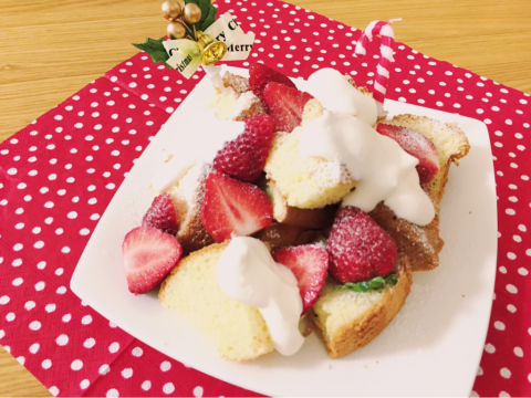 クリスマスシフォンケーキプレート❤︎_e0136239_23113008.jpg