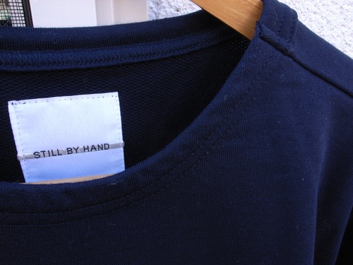 STILL BY HAND ポケット付きスウェット_d0334060_13424897.jpg