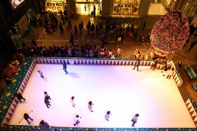 東京ミチテラス２０１５の 東京駅スペシャルライトアップ その前にちょっとだけ羽生君のスケートリンクに寄り道 旅プラスの日記
